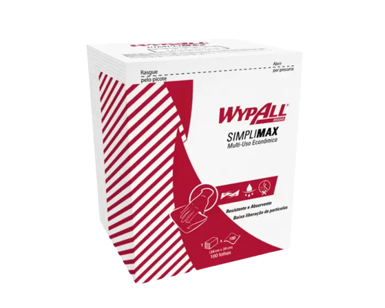 Pano de Limpeza WypAll® X50 Simplimax Folhado